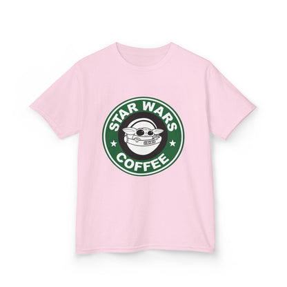 Star Wars Coffee Kids Tee, Fun Graphic T-shirt for Boys & Girls, Perfect for Birthdays, Star Wars Fans, Casual Wear