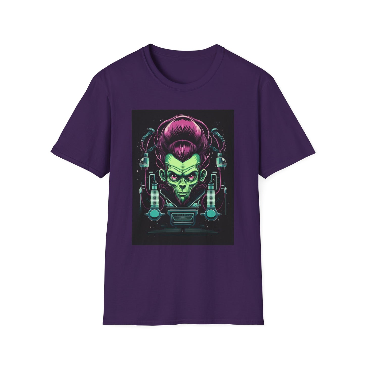 Cosmic Sci-Fi Graphic T-Shirt - Unisex Softstyle