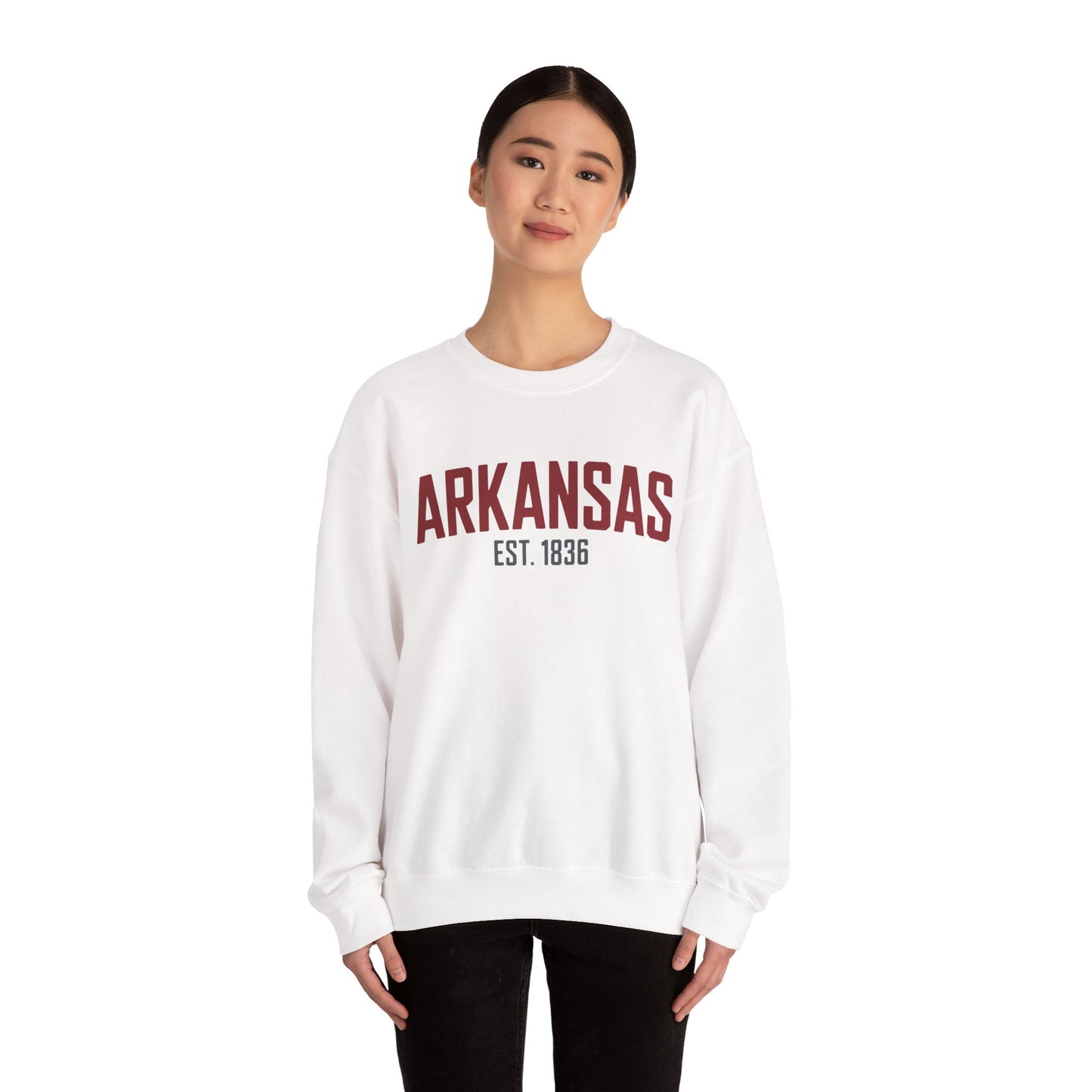 Arkansas Established 1836 Crewneck Sweatshirt