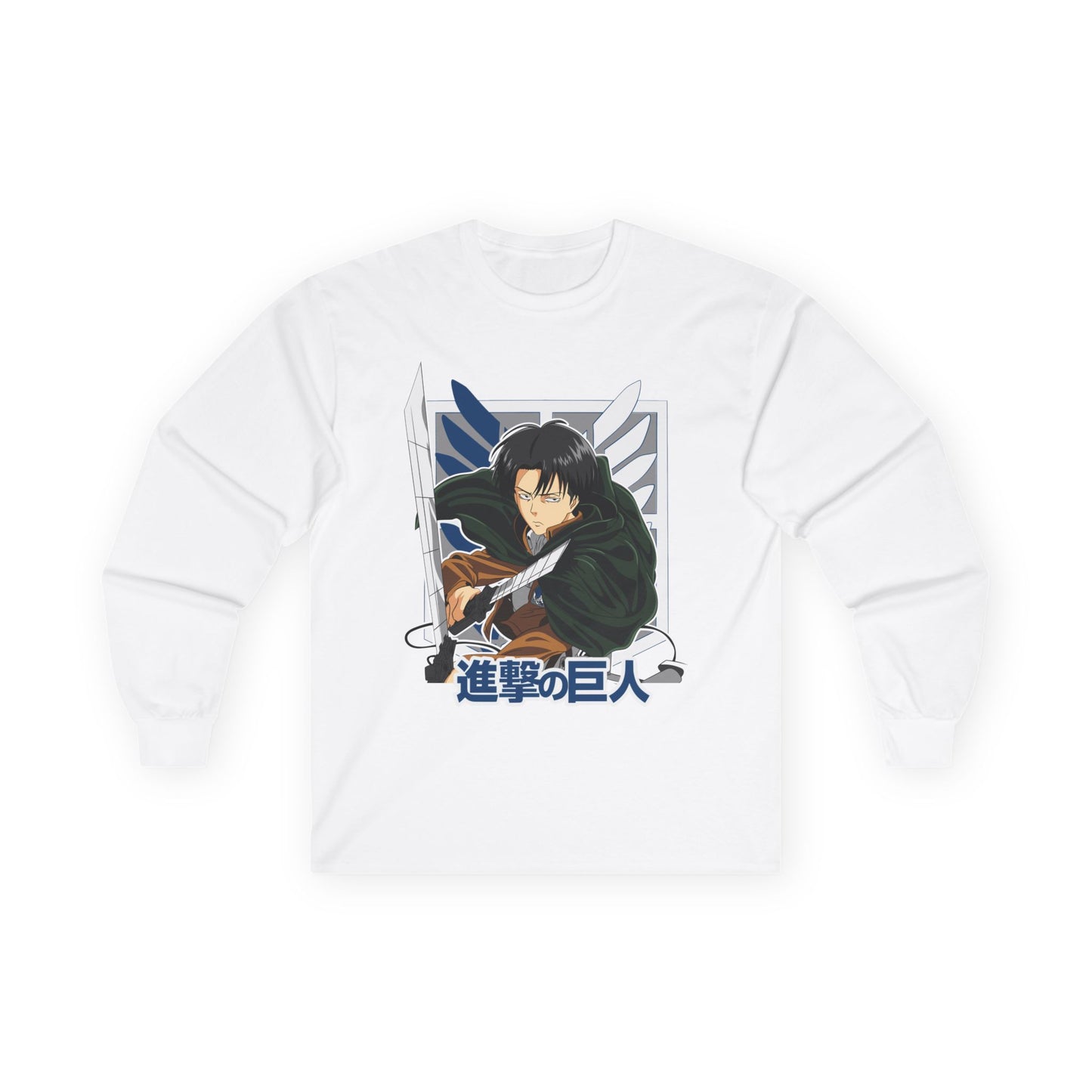 Attack on Titan Mikasa Long Sleeve Tee — Japanese Logo Anime Shirt