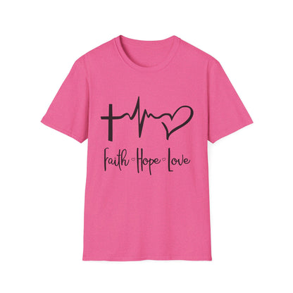 Faith Hope Love Unisex T-Shirt - Inspirational Graphic Tee for Everyday Wear