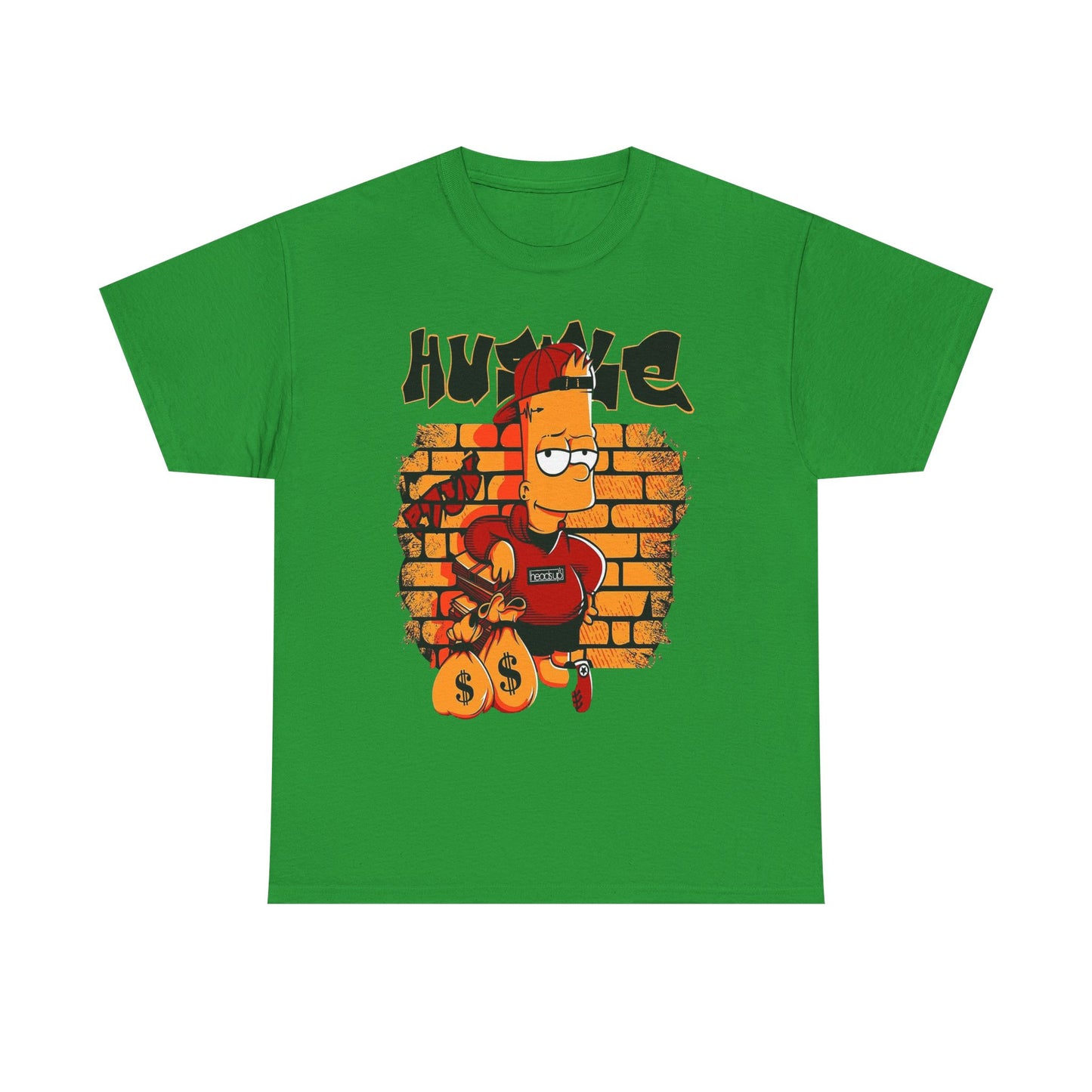 Hustle Graphic Tee - Unisex Heavy Cotton T-Shirt with Bart Design