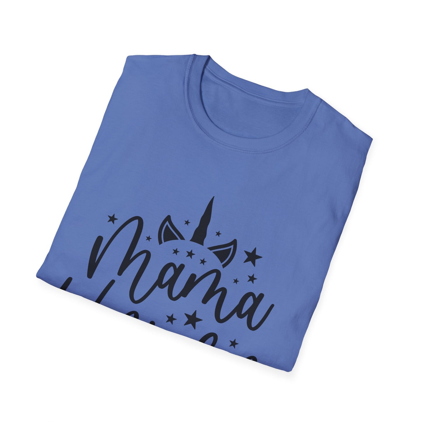 Mama Unicorn Unisex Softstyle T-Shirt – Perfect Gift for Moms, Magical Occasions & Everyday Wear