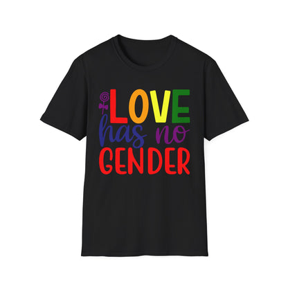 Love Has No Gender Unisex T-Shirt, LGBTQ+ Pride Tee, Comfort Fit Shirt, Gift for Allies, Inclusivity Apparel, Birthday Celebration Top