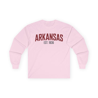 Arkansas Est. 1836 Long Sleeve Tee