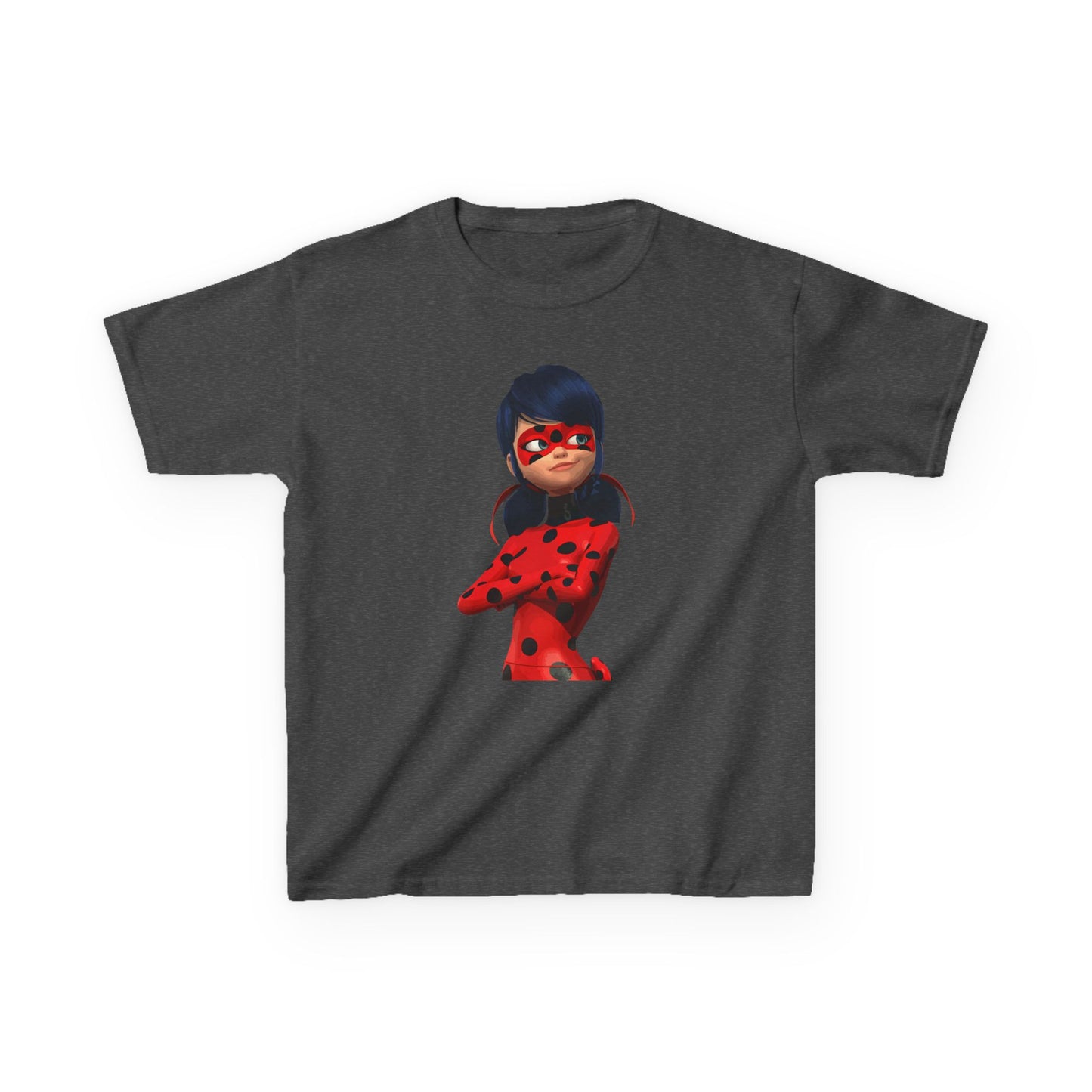 Cool Ladybug Superhero Kids Heavy Cotton Tee | Fun and Playful Design for Young Heroes