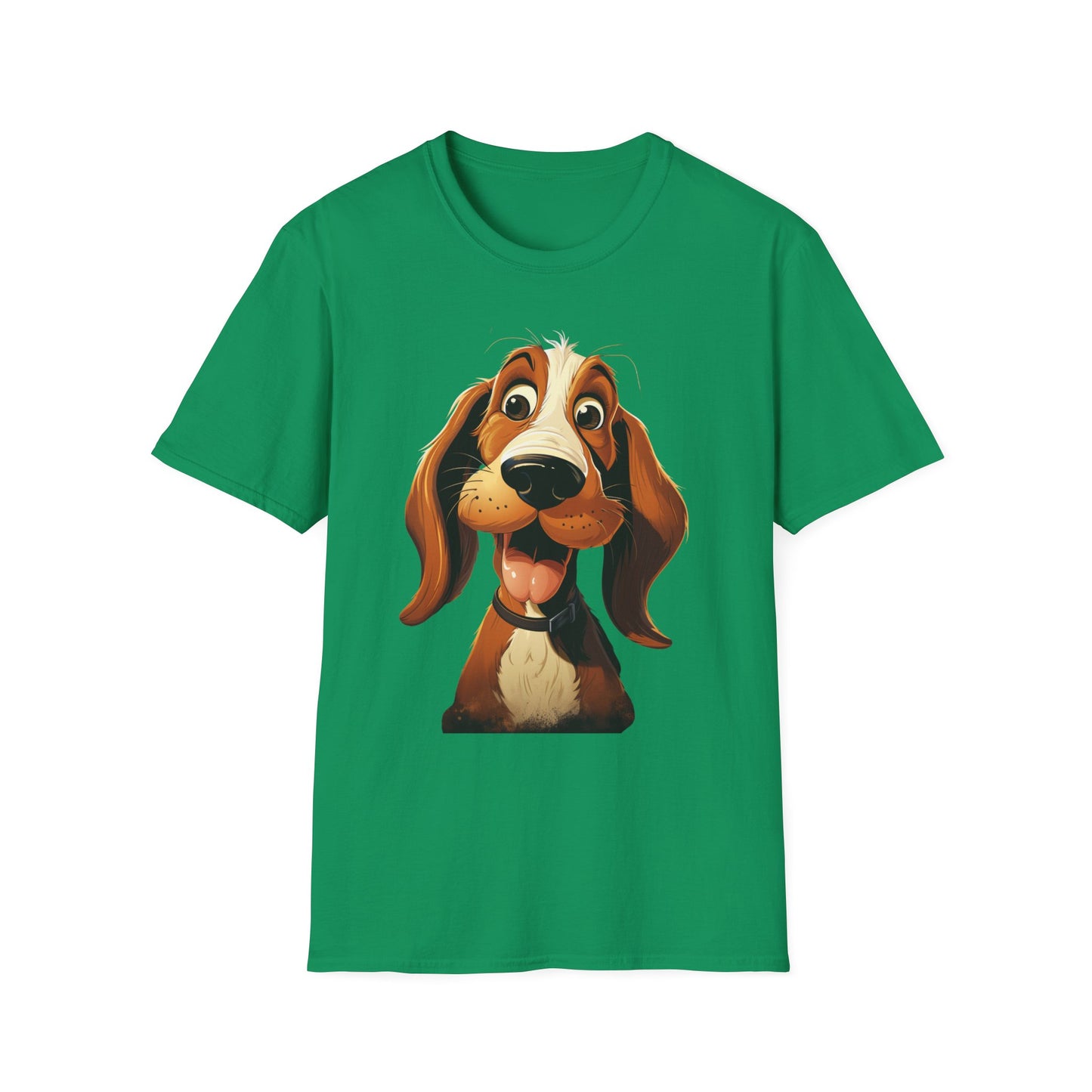 Playful Dog Graphic T-Shirt - Unisex Softstyle Tee for Dog Lovers