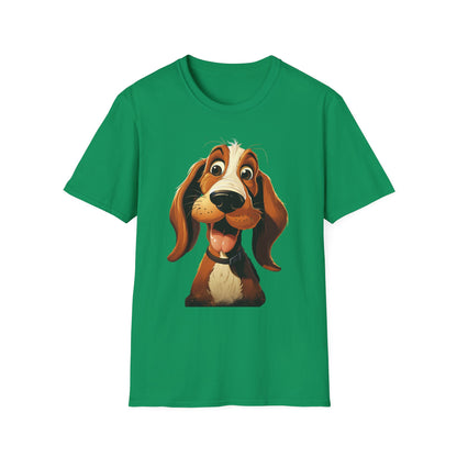 Playful Dog Graphic T-Shirt - Unisex Softstyle Tee for Dog Lovers