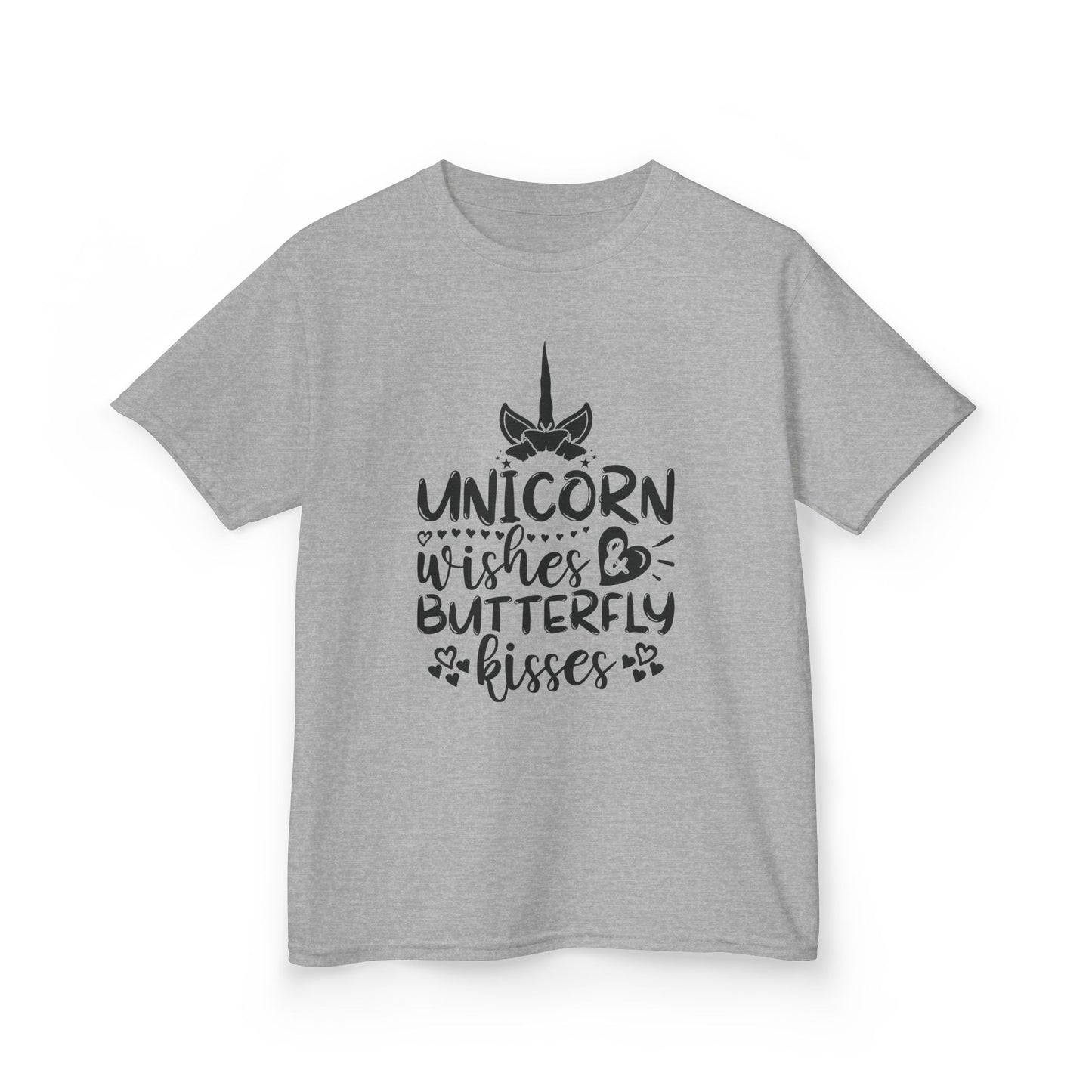 Unicorn Wishes Kids Tee - Adorable Heavy Cotton T-Shirt for Magical Moments