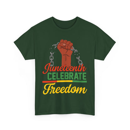 Juneteenth Freedom Tee, Celebrate Freedom Shirt, Unisex Cotton T-Shirt, Black History Month Apparel, Equality and Justice Top