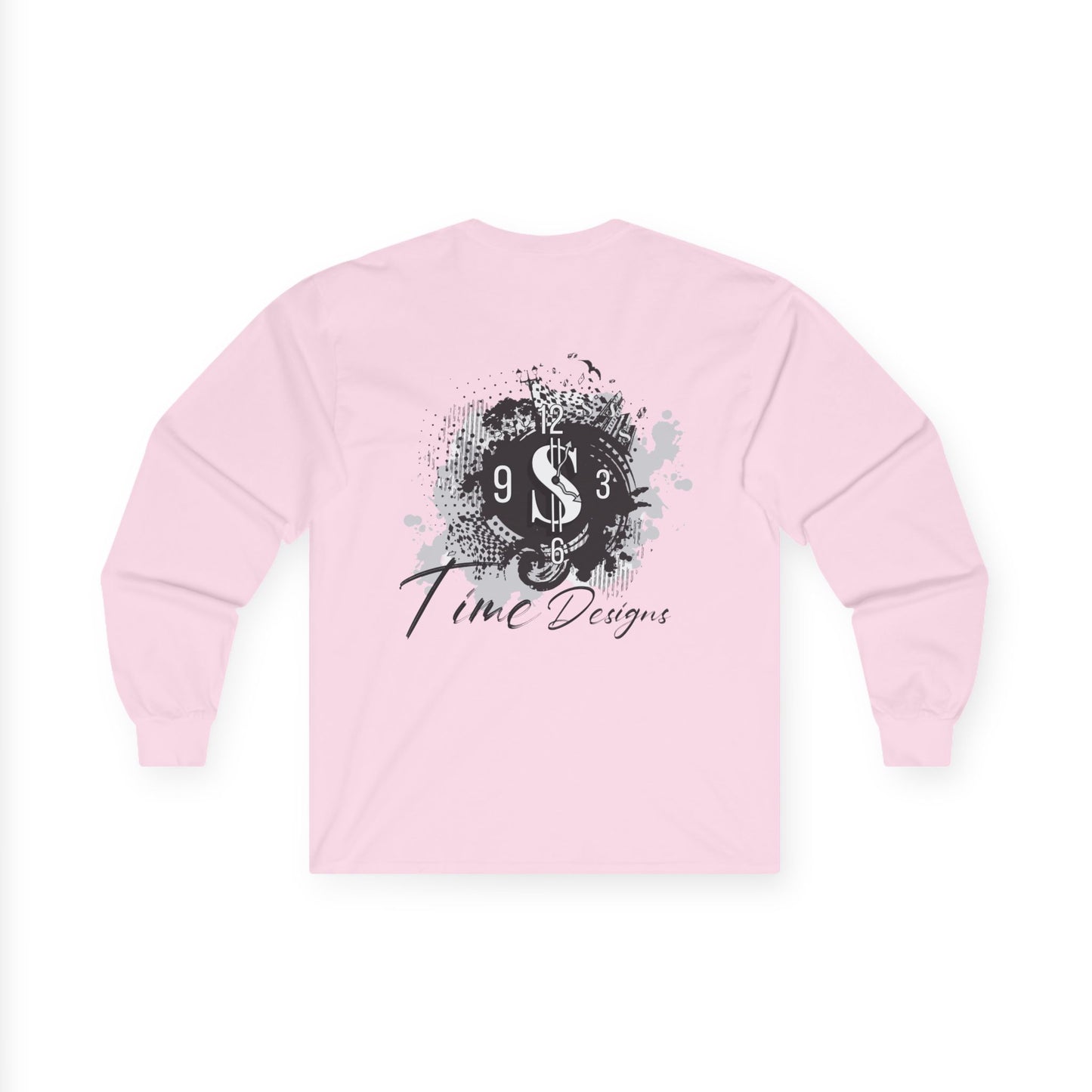 Artistic Unisex Long Sleeve Tee with Unique Design