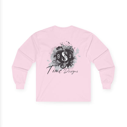 Artistic Unisex Long Sleeve Tee with Unique Design