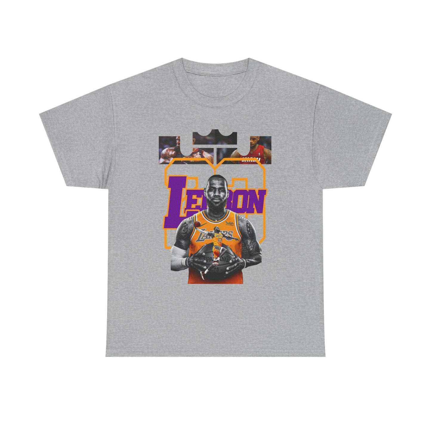 LeBron James Unisex Heavy Cotton Tee - Basketball Fan Apparel