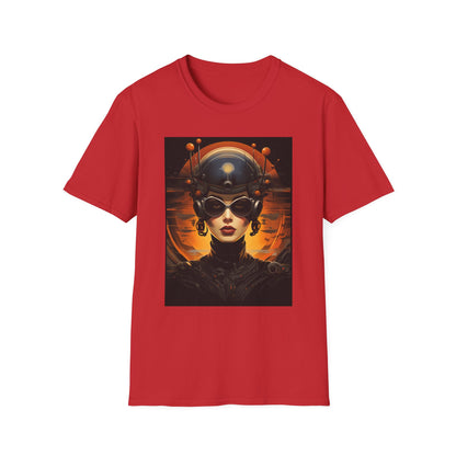 Futuristic Graphic Tee - Unisex Softstyle T-Shirt with Sci-Fi Design