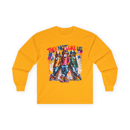 “They Not Like Us” Urban Streetwear Long Sleeve Tee