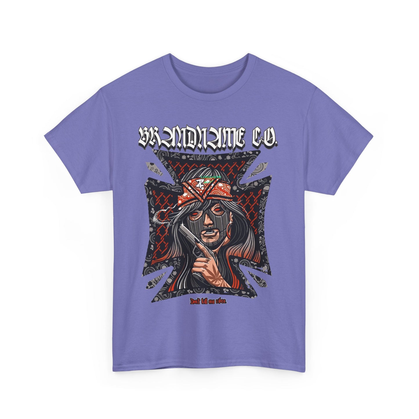 Bold Graphic Unisex Heavy Cotton Tee - Unique Streetwear Style