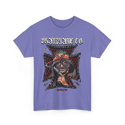 Bold Graphic Unisex Heavy Cotton Tee - Unique Streetwear Style