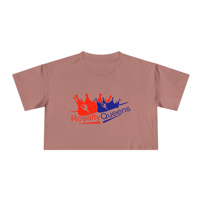 Royalty Queens Crop Tee - Stylish Women's Top, Gift for Queens, Birthday Apparel, Fashion Crop Shirt, Celebratory Tee