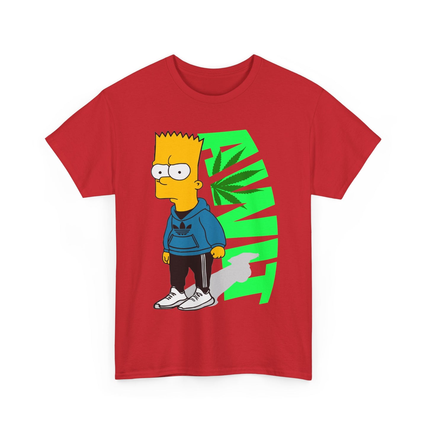 Bart Simpson Cannabis Vibe Unisex Heavy Cotton Tee