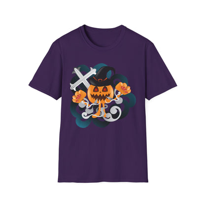 Halloween Pumpkin Graphic Tee, Unisex T-Shirt, Fall Fashion, Spooky Season Shirt, Trick or Treat Apparel, Casual Halloween Outfit