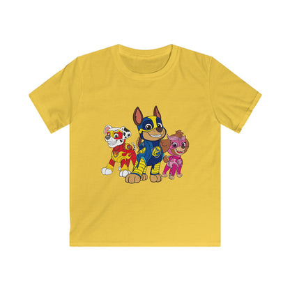 Paw Patrol Kids Tee, Adorable Youth Shirt, Boys & Girls Apparel, Cartoon Character Top, Playful Gift for Birthdays and Holidays