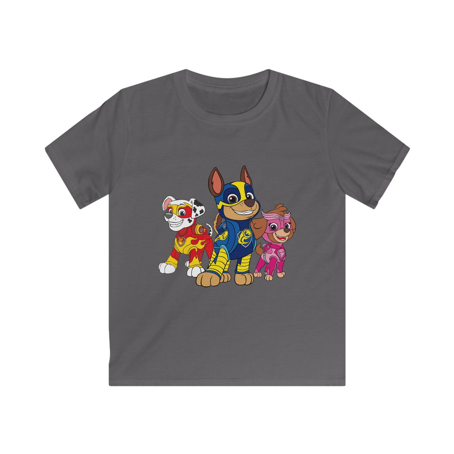 Paw Patrol Kids Tee, Adorable Youth Shirt, Boys & Girls Apparel, Cartoon Character Top, Playful Gift for Birthdays and Holidays