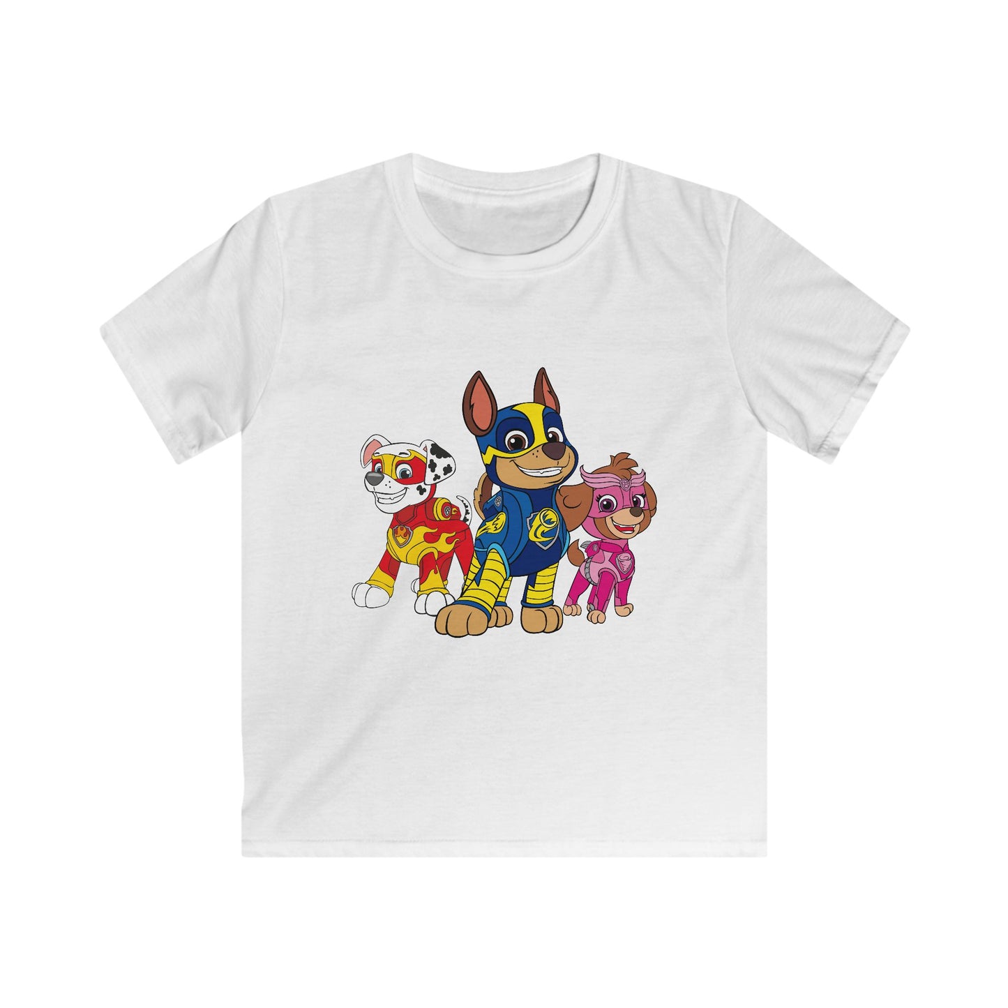 Paw Patrol Kids Tee, Adorable Youth Shirt, Boys & Girls Apparel, Cartoon Character Top, Playful Gift for Birthdays and Holidays