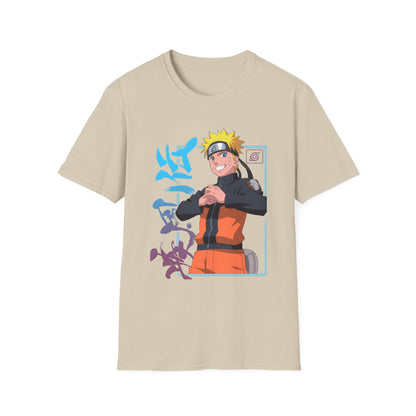 Anime-Inspired Unisex Softstyle T-Shirt - Naruto Design