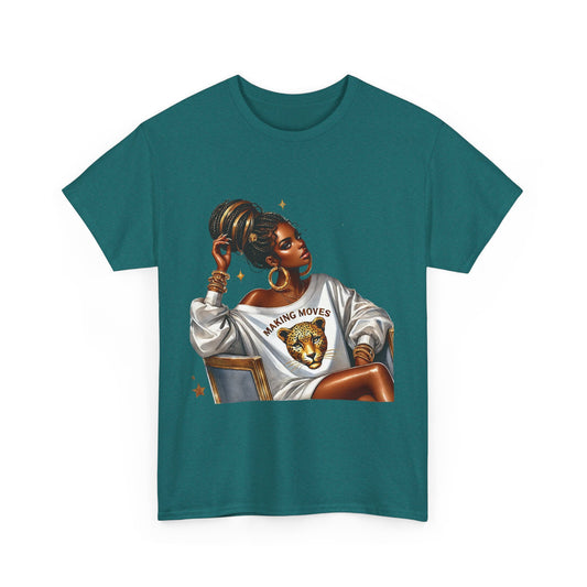 Empowering Women Graphic Tee - 'Making Moves' Heavy Cotton Unisex T-Shirt