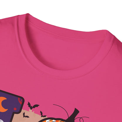 Halloween Love T-Shirt | Unisex Softstyle Tee for Fall | Spooky Season Apparel | Cute Halloween Shirt | Gift for Ghost Lovers