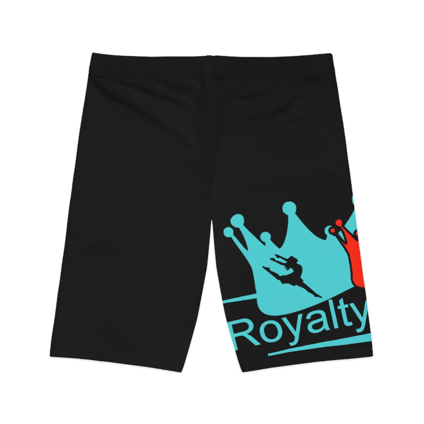 Stylish Women's Bike Shorts | Queens & Royalty Design | Activewear, Gym Shorts, Fitness Fashion, Summer Outfit, Cycling Gear