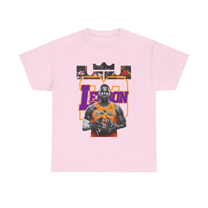 LeBron James Unisex Heavy Cotton Tee - Basketball Fan Apparel