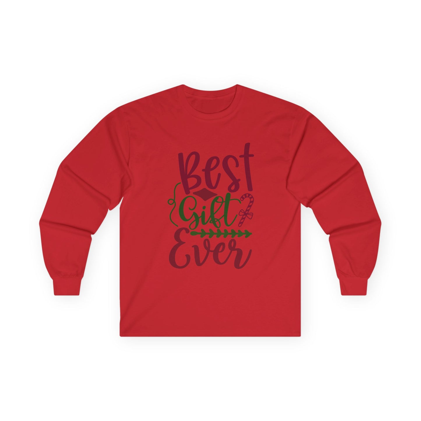 Best Gift Ever Long Sleeve Tee, Christmas Gift, Holiday Apparel, Unisex Tee, Cozy Shirt, Gift for Him/Her