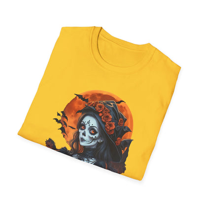 Spooky Halloween Graphic Tee, Unisex Softstyle T-Shirt, Fall Fashion, Halloween Costume, Pumpkin Decor, October Celebration