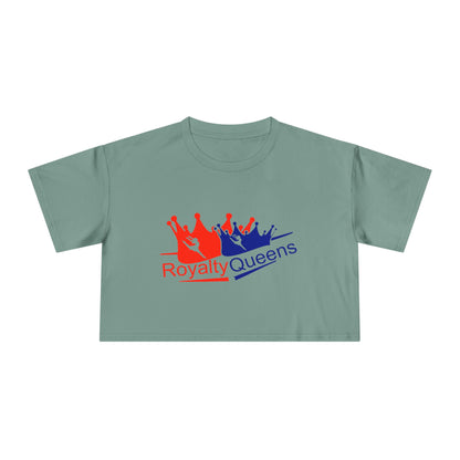 Royalty Queens Crop Tee - Stylish Women's Top, Gift for Queens, Birthday Apparel, Fashion Crop Shirt, Celebratory Tee