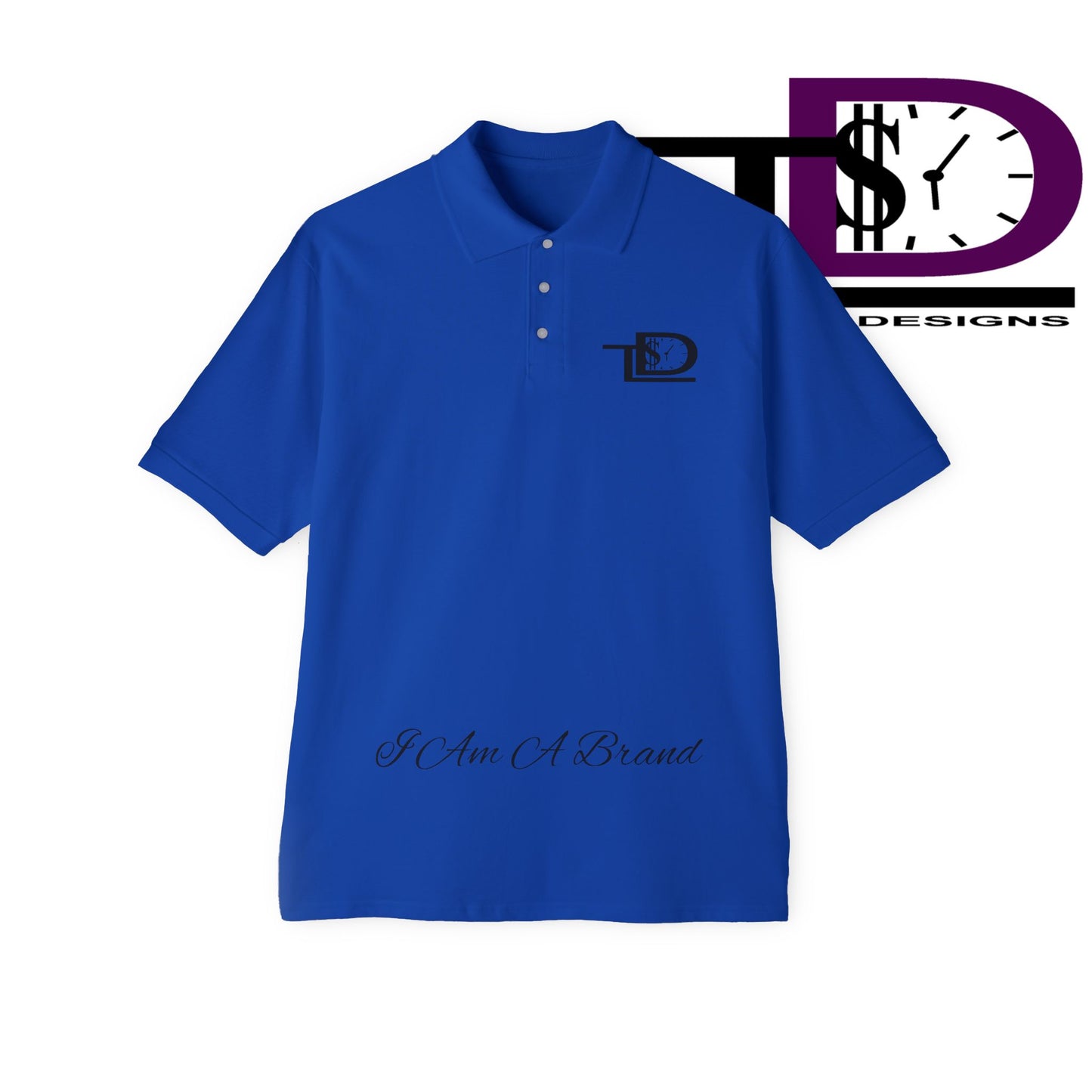 Men's Piqué Polo with Inspirational Design - Casual Wear, Gift for Him, Business Casual, Summer Style, Motivational Fashion