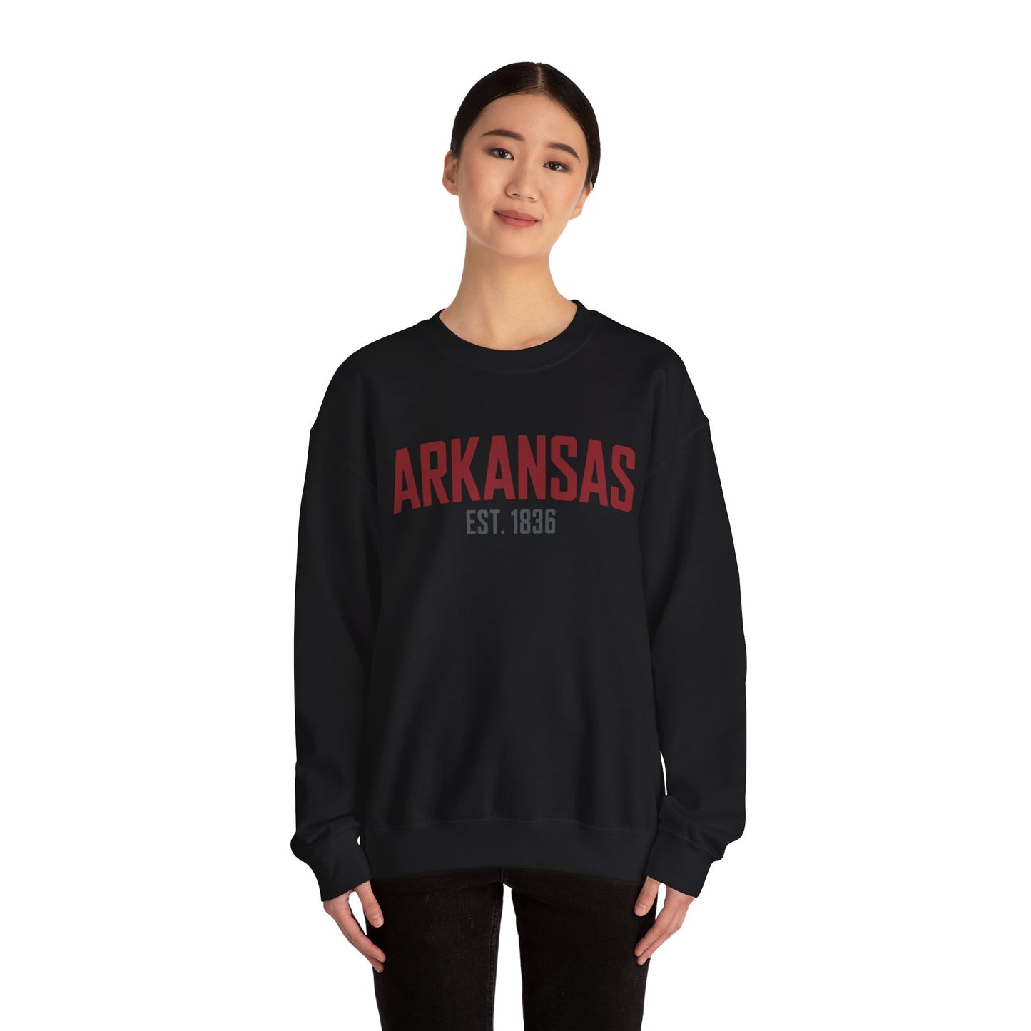 Arkansas Established 1836 Crewneck Sweatshirt
