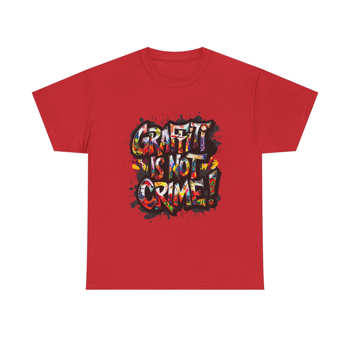 Craft is Not a Crime Unisex Heavy Cotton Tee, Graffiti Art Shirt, Streetwear, Gift for Artists, Art Lover's Top, Trendy Graphic Tee