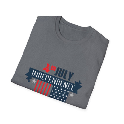Independence Day Unisex T-Shirt, 4th of July Tee, Holiday Shirt, Patriotic Apparel, Summer Celebration Wear