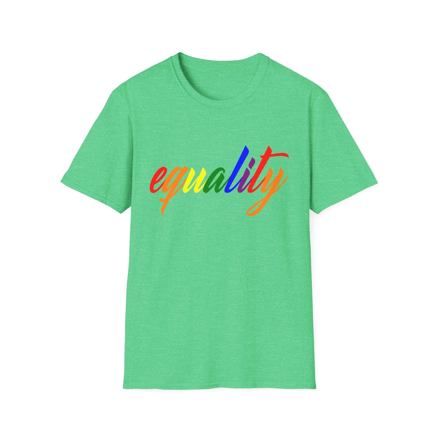 Unisex Equality T-Shirt, Softstyle Graphic Tee, LGBTQ+ Pride Apparel, Inclusive Fashion, Gift for Activists, Casual Wear