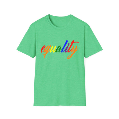 Unisex Equality T-Shirt, Softstyle Graphic Tee, LGBTQ+ Pride Apparel, Inclusive Fashion, Gift for Activists, Casual Wear