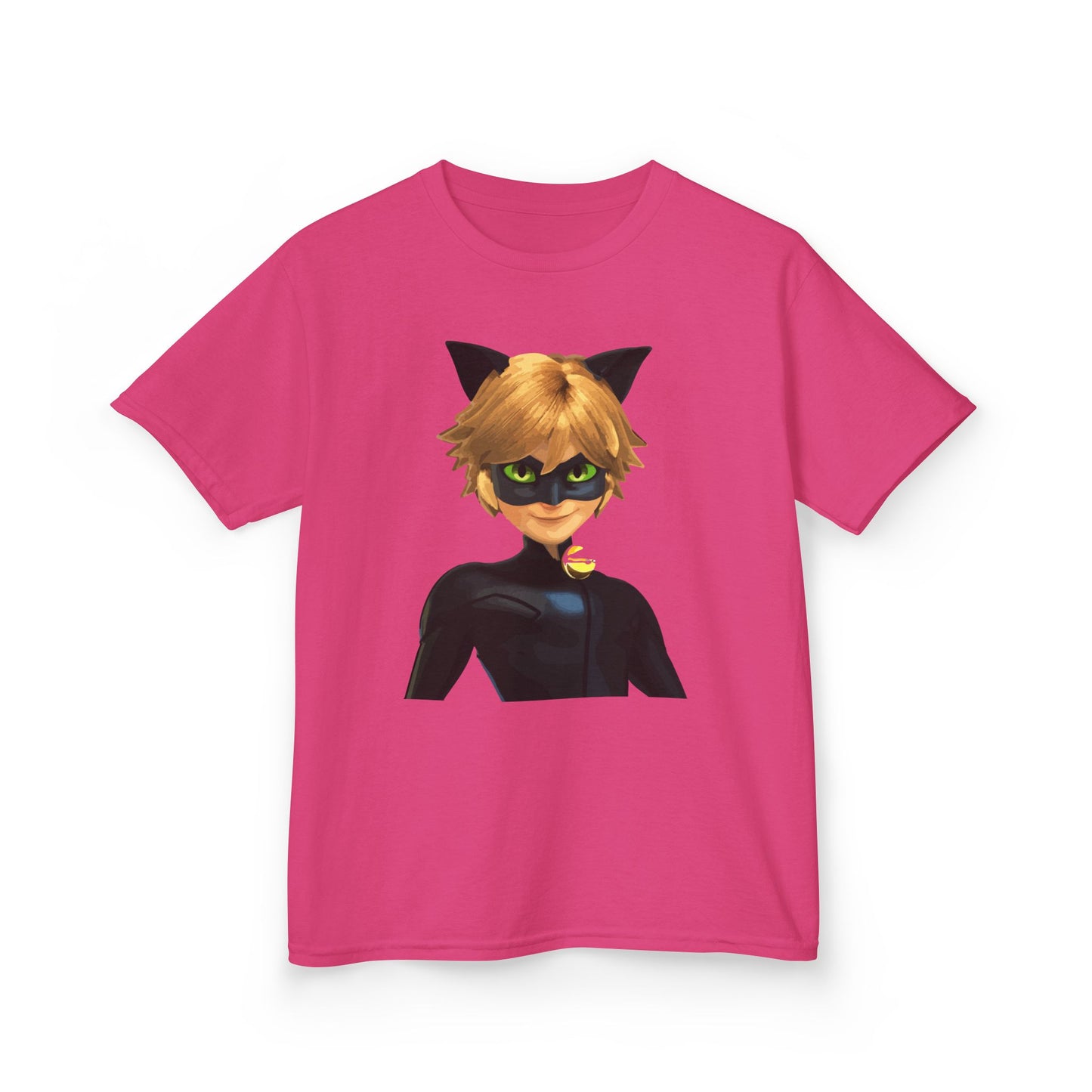 Kids Cat Superhero Tee, Cartoon Shirt, Children's Birthday Gift, Fun Playwear, Gift for Kids, Cat Lover Gift