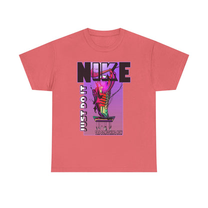 Vintage-Style Nike Unisex Heavy Cotton Tee - Just Do It Graphic Shirt