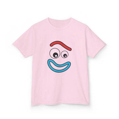 Kids Fun Face Tee, Playful Cotton T-Shirt, Cute Graphic Shirt, Birthday Gift for Kids, Casual Playwear