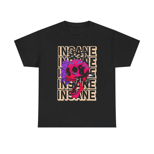 Edgy Skull Art Unisex Heavy Cotton Tee - Perfect for Alternative Fashion Lovers