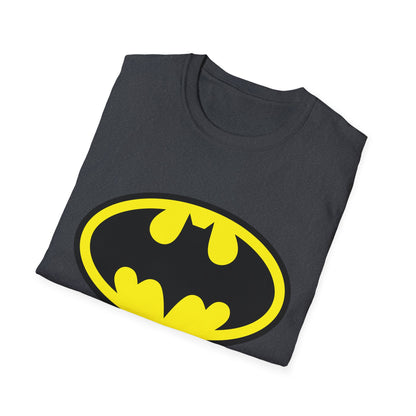 Batman Logo Unisex Softstyle T-Shirt | Fun Graphic Tee for Fans | Perfect Gift for Birthdays, Comic Con, Halloween