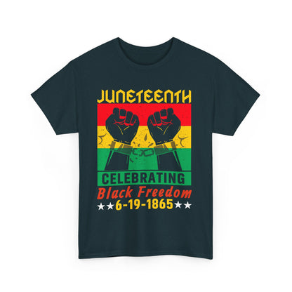Juneteenth Celebration Tee, Unisex Cotton Shirt, Black Freedom T-Shirt, 6-19-1865 Heritage Top, Summer Festival Apparel, History Shirt