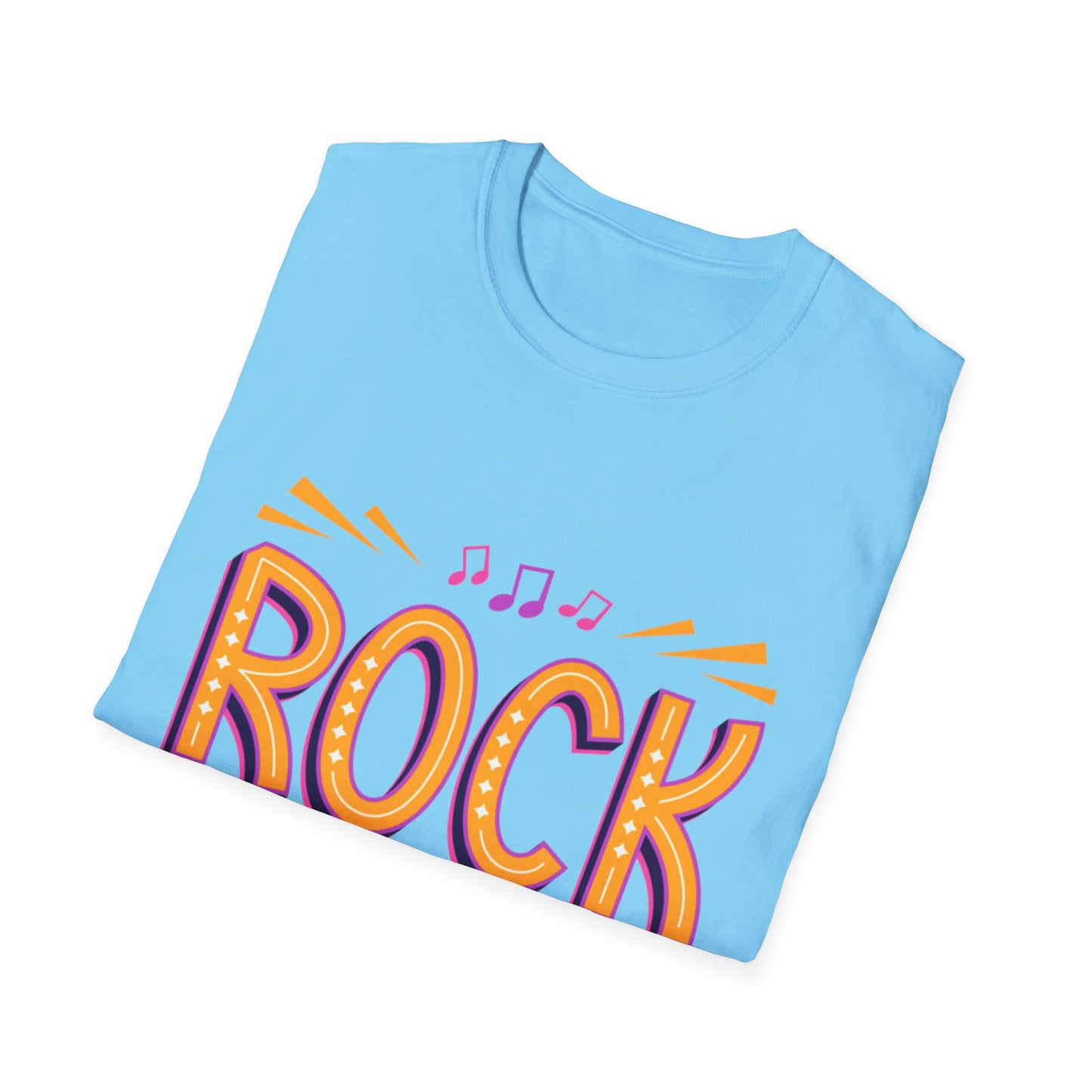 Rock Not Dead Unisex Softstyle T-Shirt | Music Lover Gift, Concert Apparel, Graphic Tee, Casual Wear, Festival Outfit