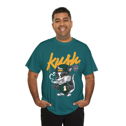 Kush Vibe Unisex Heavy Cotton Tee - Trendy Streetwear Graphic T-Shirt