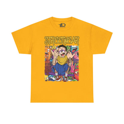 Streetwear Unisex Heavy Cotton Tee - Urban Vibe Graphic T-Shirt